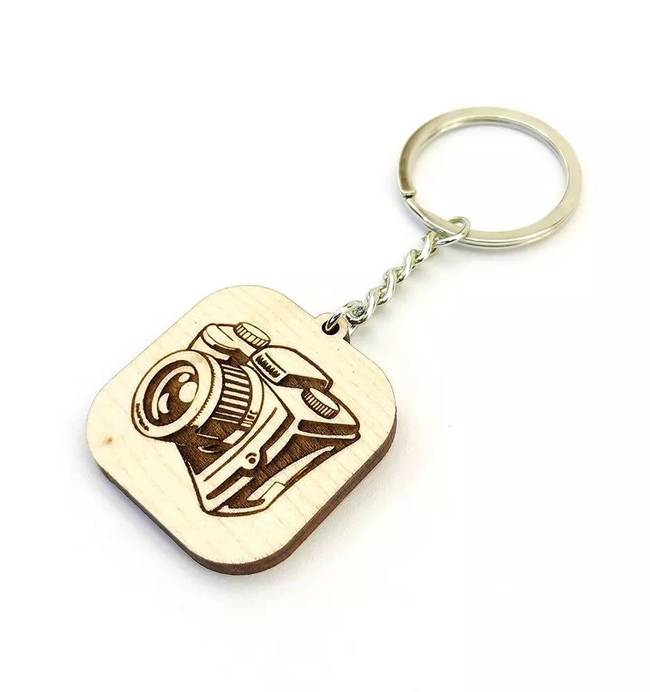 Camera Keychain With QR Code - Gift For Photographers