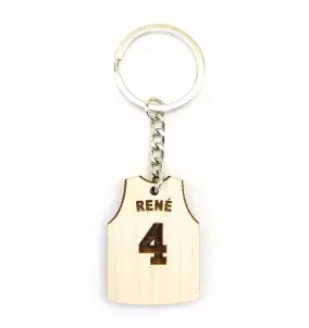 Personalized Basketball Jersey Keychain - Keyring