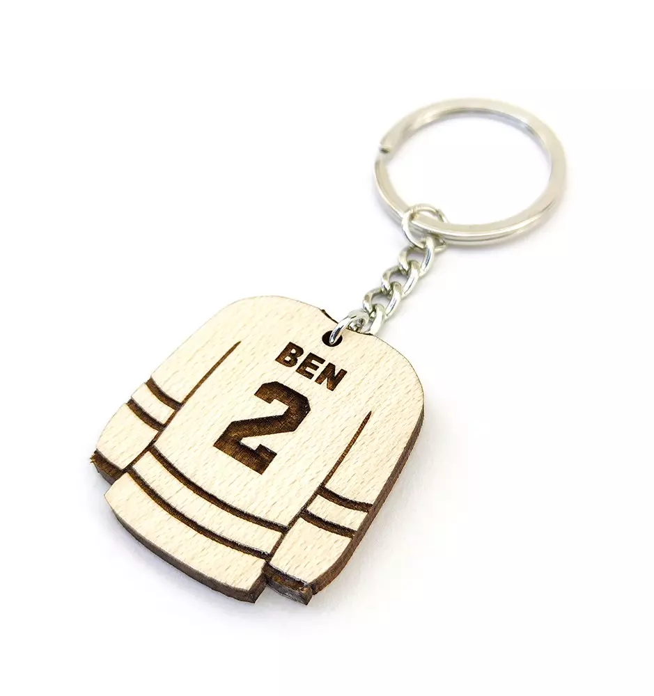 Hockey Jersey Keychain - Personalized Gift For Hockey Players-Keychains-Pinedecor
