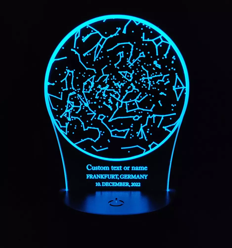 Konstellation Nachtlicht – Personalisierte 3D-LED-Lampe-LED Nachtlichter-Pinedecor