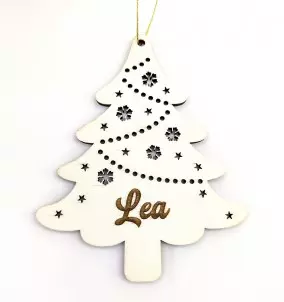 Personalized Christmas Ornament In The Shape Of A Christmas Tree - Unique Christmas Decoration
