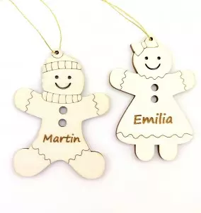 Personalized Gingerbread Boy / Girl Christmas Ornament - Christmas Decoration
