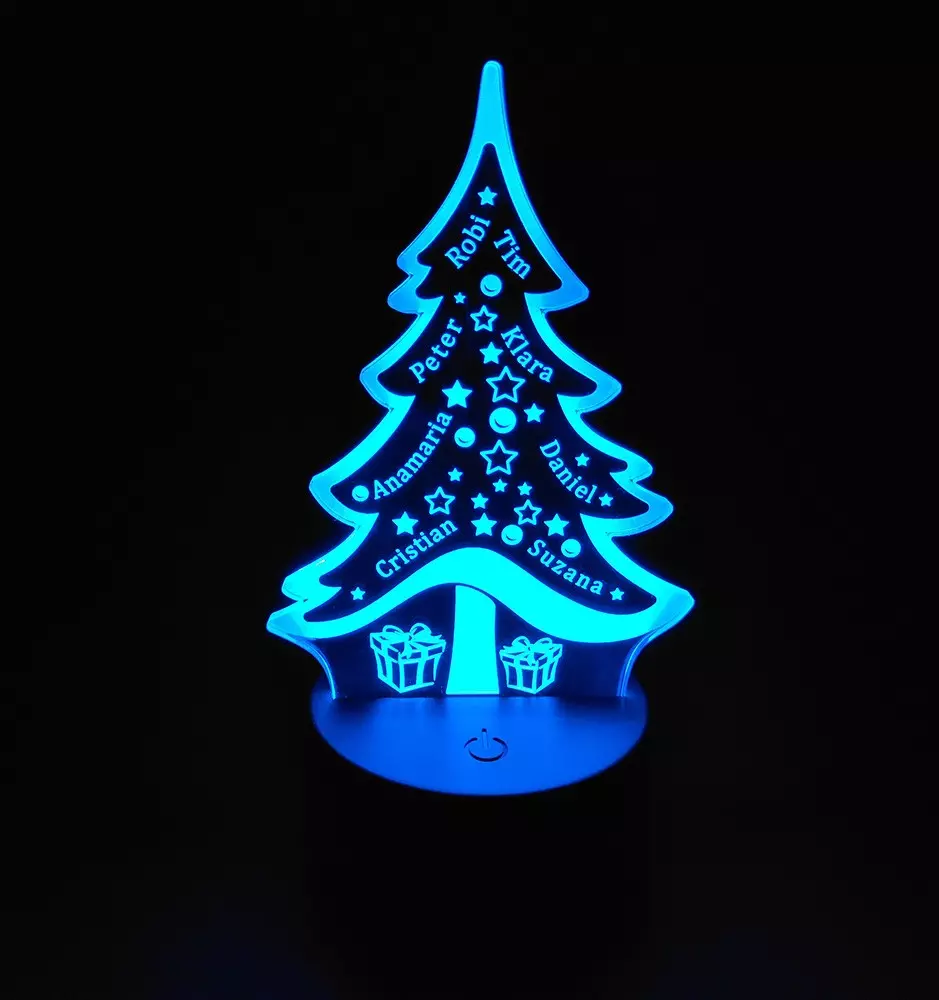 Sapin de Noël LED personnalisé - Décoration de Noël unique