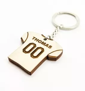 American Football Jersey Keychain With Custom Name And Number - Personalized Gift