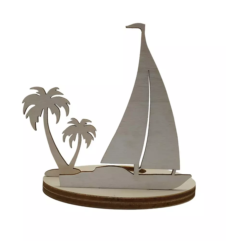 Sailboat Candle Holder-Candle Holders-Pinedecor