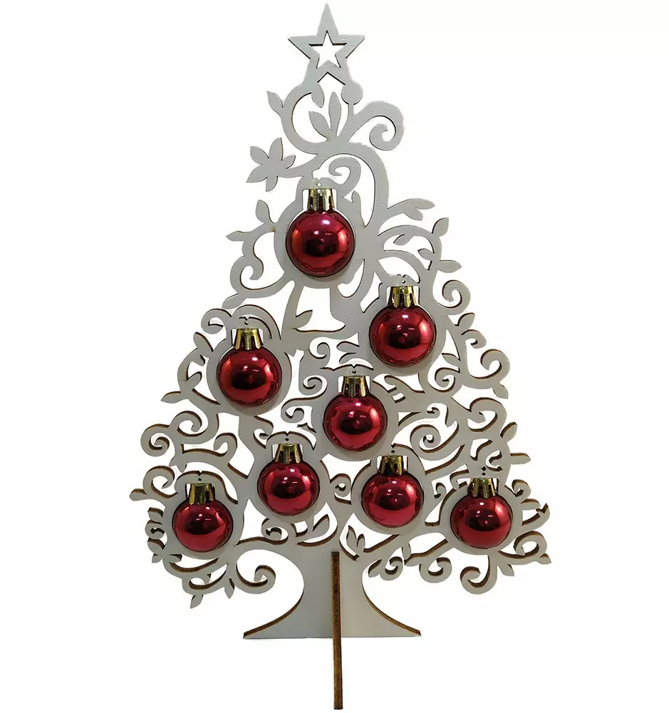 Dekorativer hölzerner Weihnachtsbaum-Weihnachten-Pinedecor