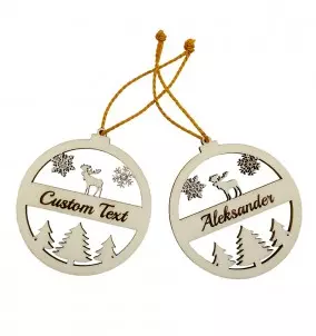 Personalized Christmas Ornament Decoration With Name Engraving