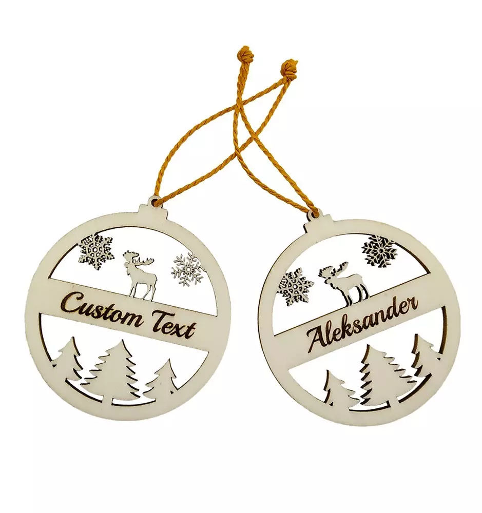 Personalized Christmas Ornament - Engraved-Christmas Ornaments-Pinedecor