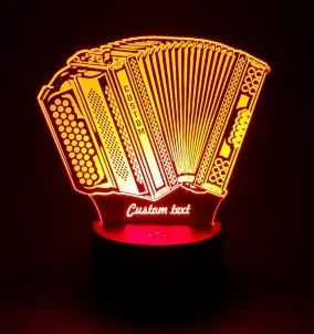 3D LED Night Lamp Personalized Accordion - RGB Night Lamp
