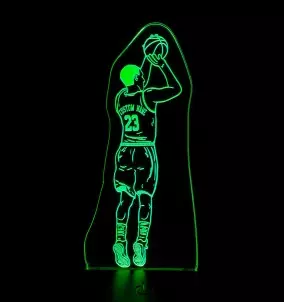 Košarkaš LED nočna lučka / svetilka - Personalizirana RGB lučka