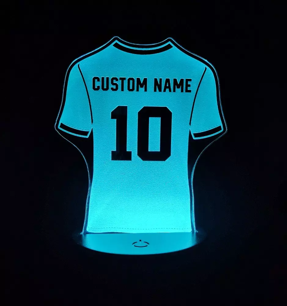 Personalisiertes Nachtlicht - Fußball Trikot-LED Nachtlichter-Pinedecor