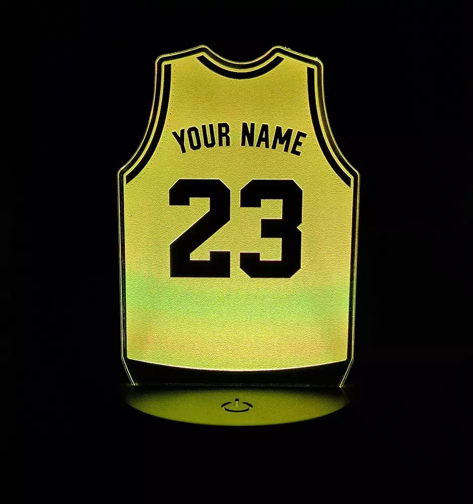 Custom Basketball Jersey Night Light-LED Night Lamps-Pinedecor