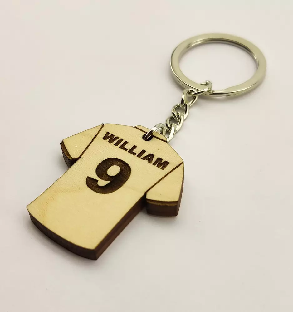 Football Jersey Keychain / keyring - Personalized Gift For Football Players / Fans