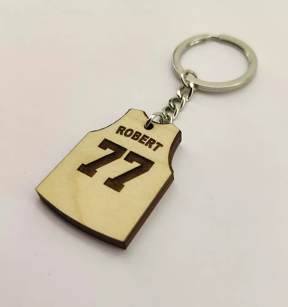 Basketball Jersey Keychain With Custom Name And Number - Gift For Basketball Players