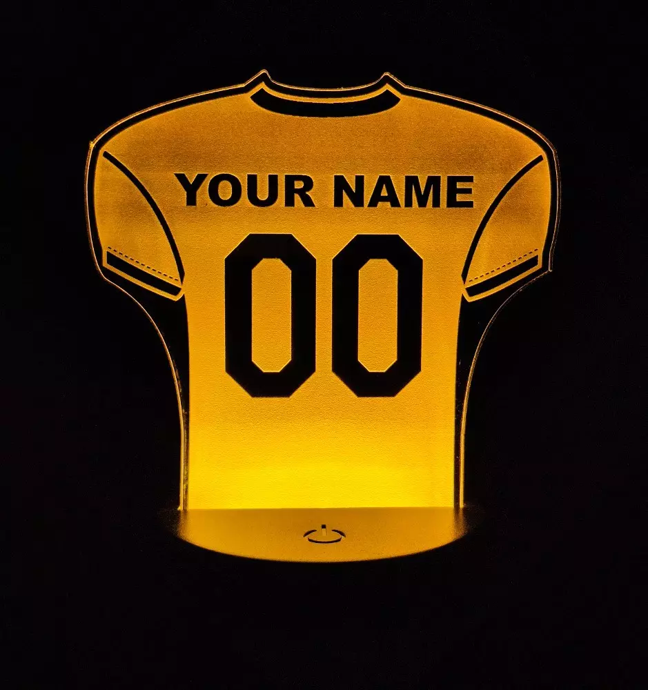 Veilleuse maillot de football américain – Cadeau de football personnalisé