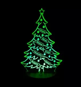 Personalisierter LED-Weihnachtsbaum - Einzigartige Weihnachtsdekoration