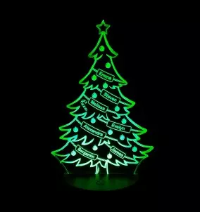 Sapin de Noël LED personnalisé - Décoration de Noël unique