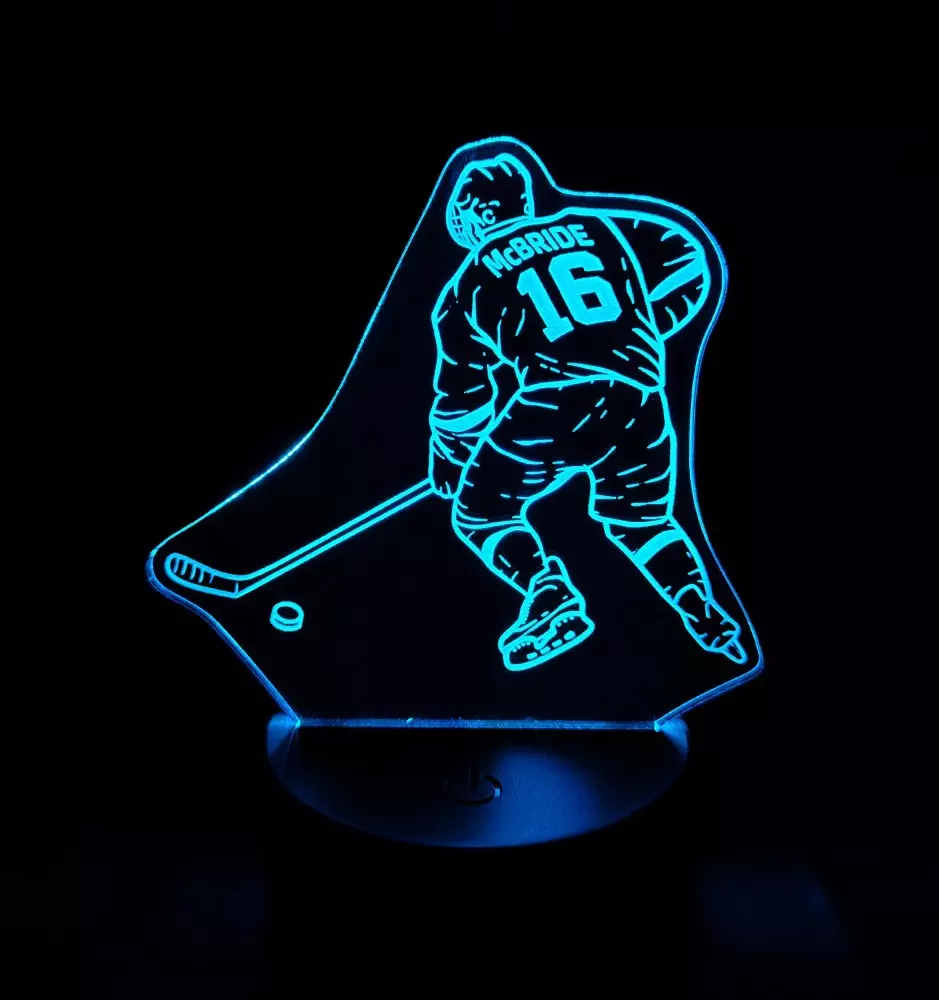 Personalized Hockey Night Light-LED Night Lamps-Pinedecor