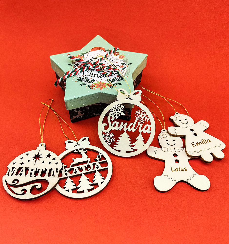 Personalized Christmas Ornaments With Custom Name.